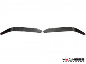 Alfa Romeo Giulia Front Canards - Carbon Fiber - V2 - Feroce Carbon - Sport/ Ti/ Veloce Alfa Romeo Giulia Front Canards - Carbon Fiber - V2 - Feroce Carbon - Sport/ Ti/ Veloce